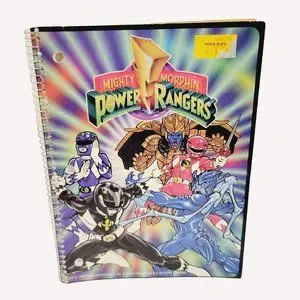Toys | Mighty Morphin Power Rangers Theme Note Book Paper Saban Ent ...